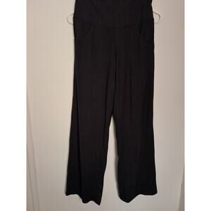 Sunzel Size Medium Wide Leg Leggings Black